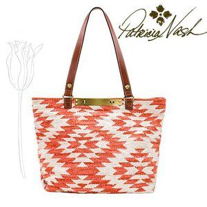 Patricia Nash Hand-Loom Cotton Weave Chennai Large Tote